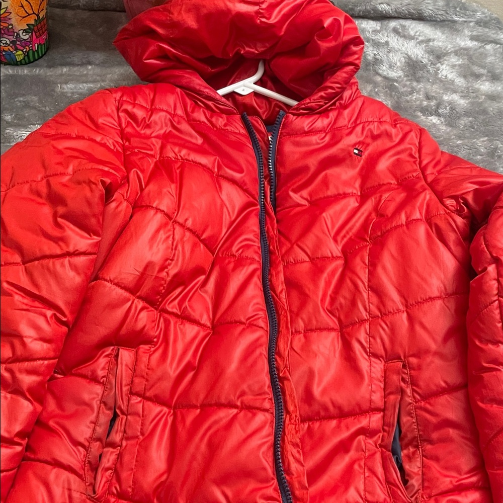 Tommy Hilfiger Navy and Red Jacket